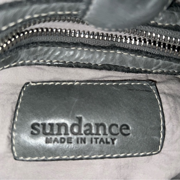 Sundance- Gray Woven Leather Handbag - Picture 4 of 7